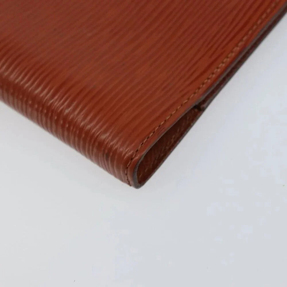 LOUIS VUITTON Epi Agenda PM Day Planner Cover Brown